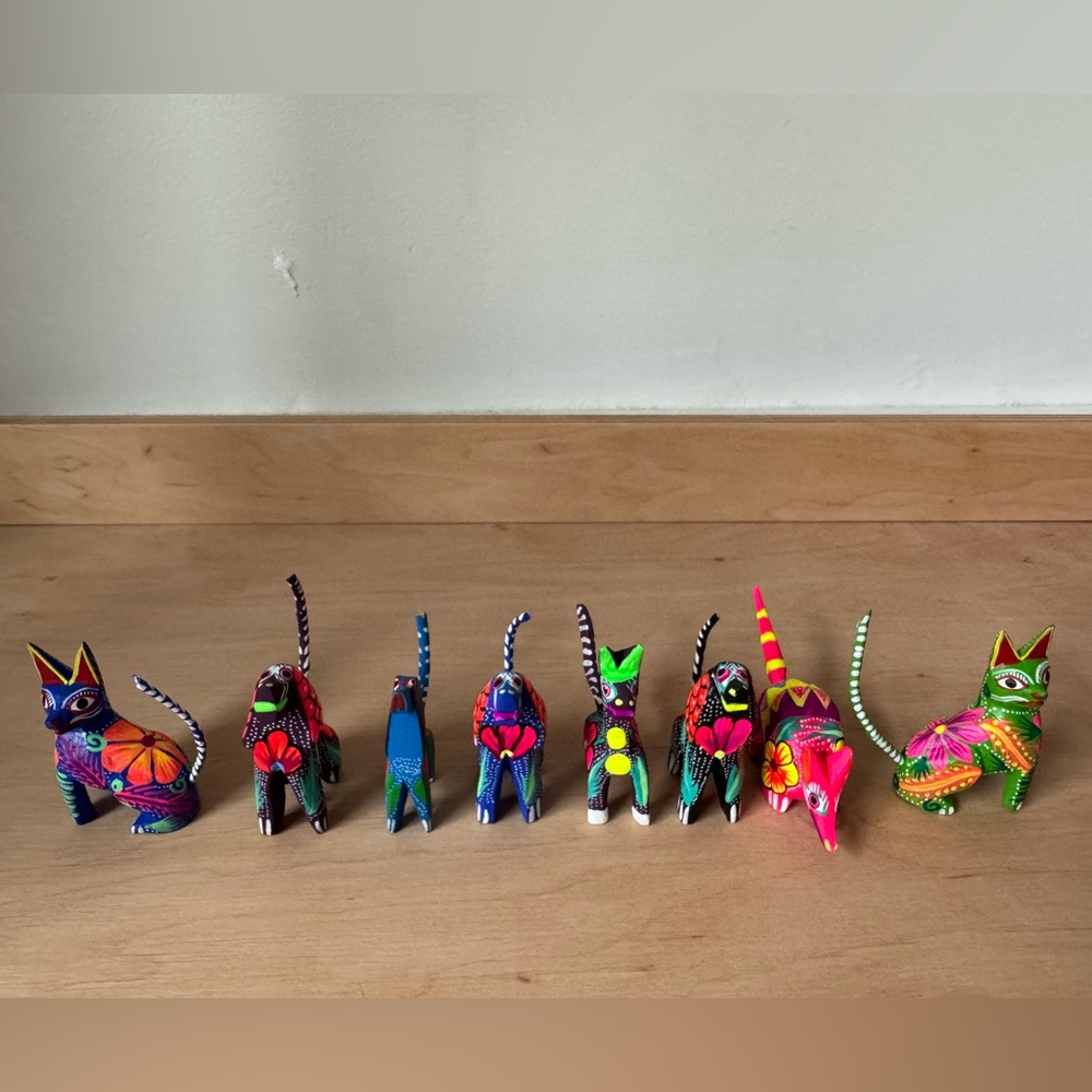Set of 8 Mini Alebrijes